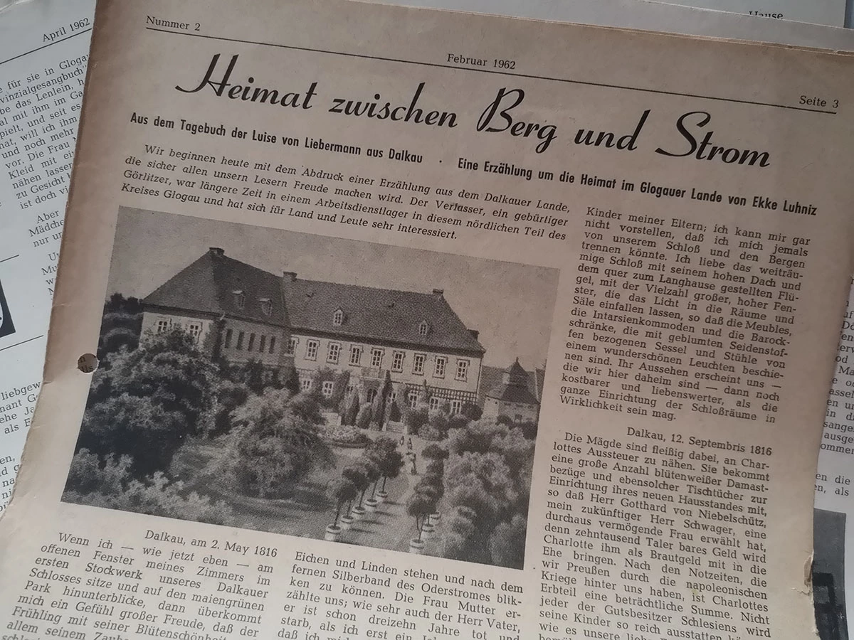 Pamiętnik Luise von Liebermann z Dalkowa gazeta