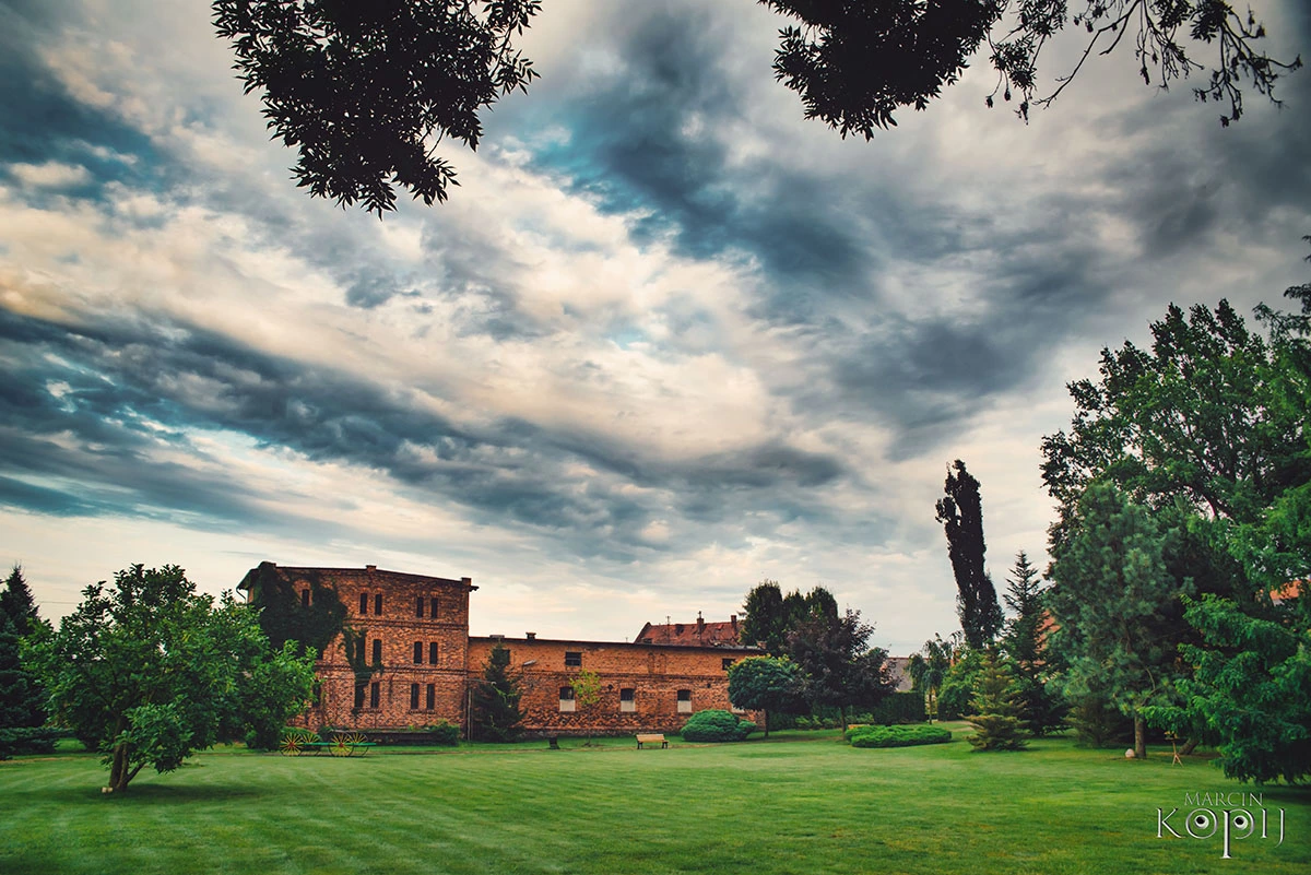Widoki z parku w Dalkowie.