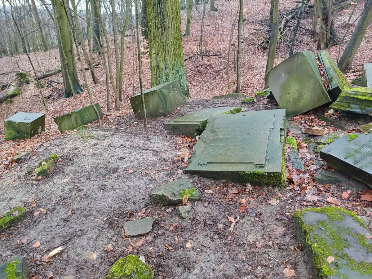 pocztówka na której znajduje się m.in. pomnik Caroline von Liebermann 