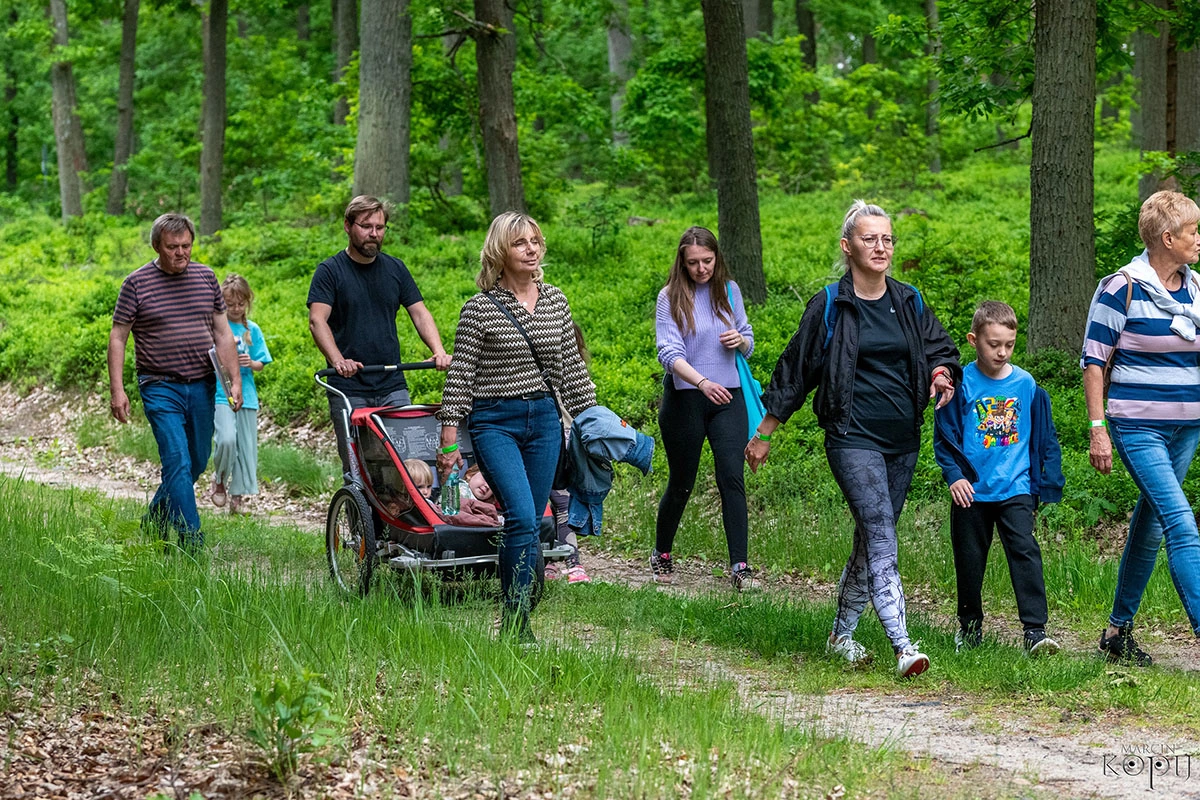 spacer z przewodnikiem po Wzgórzach Dalkowskich