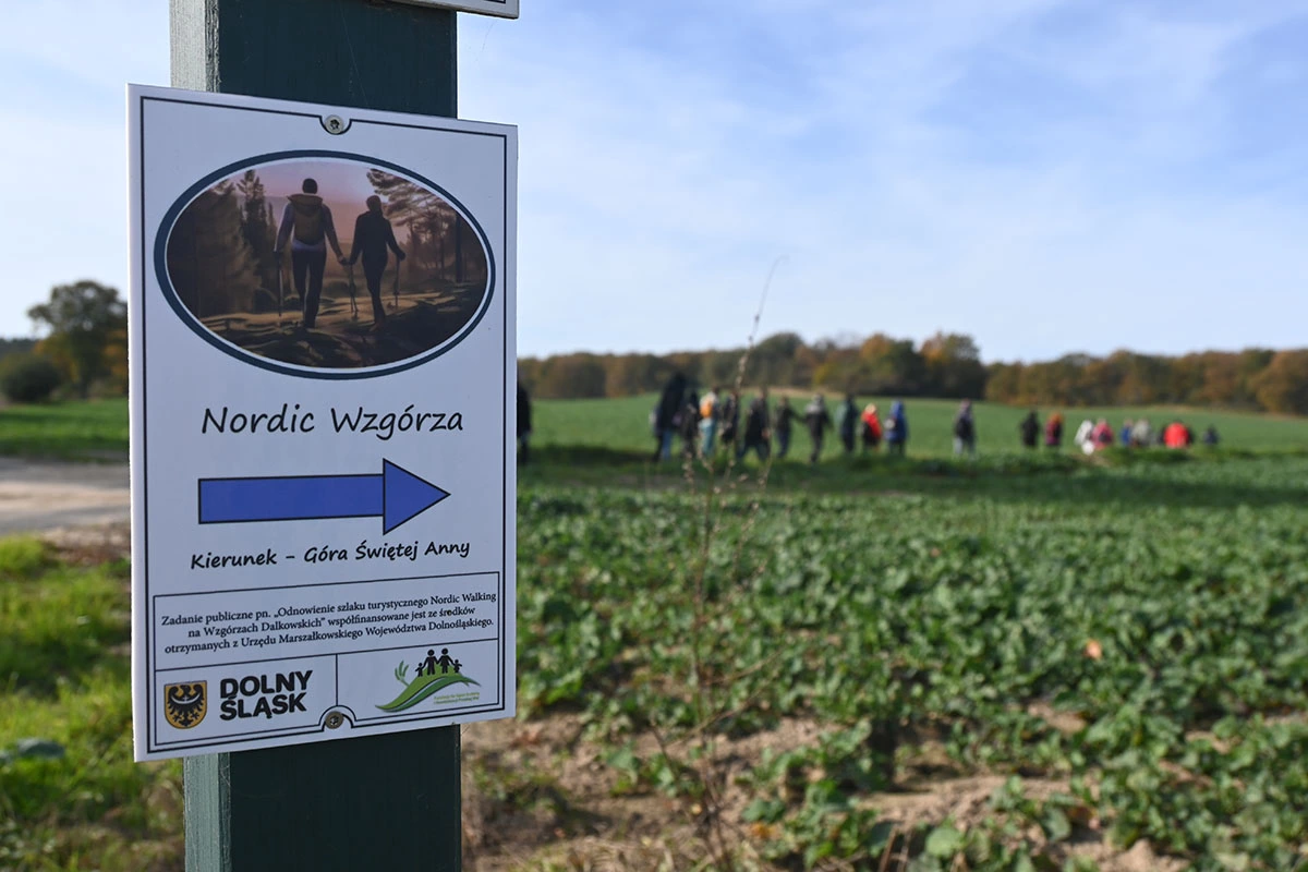 spacer z przewodnikiem po Wzgórzach Dalkowskich