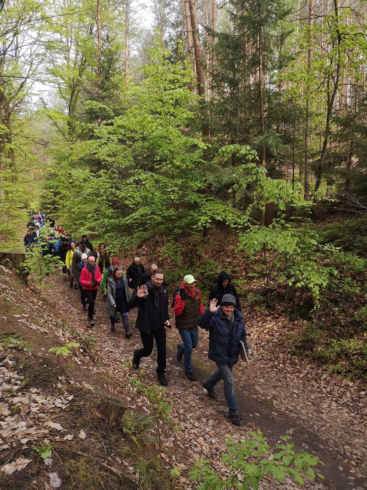spacer z przewodnikiem po Wzgórzach Dalkowskich