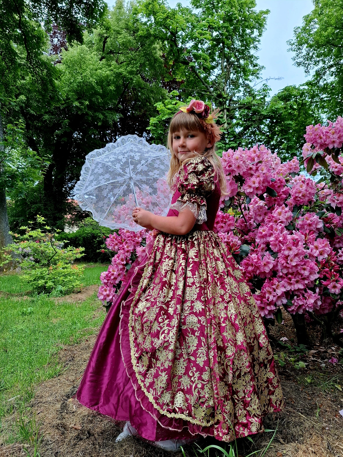 Stroje z epoki w Dalkowskim Parku