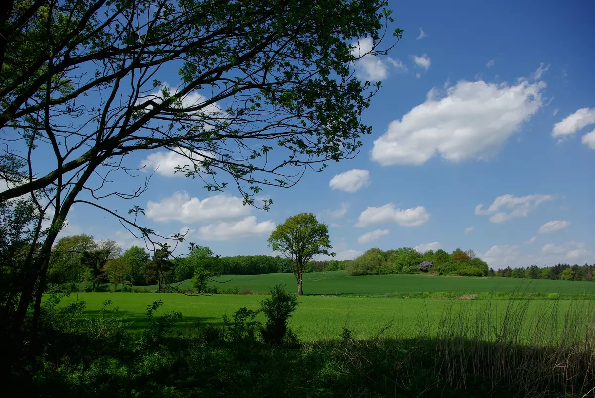 tabliczki kierunkowe szlaków na wzgórzach